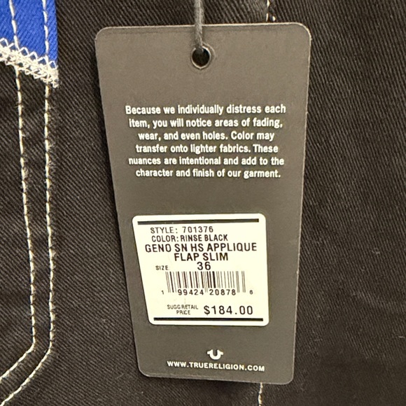 True Religion Relaxed Slim Geno Jeans - Picture 3 of 4